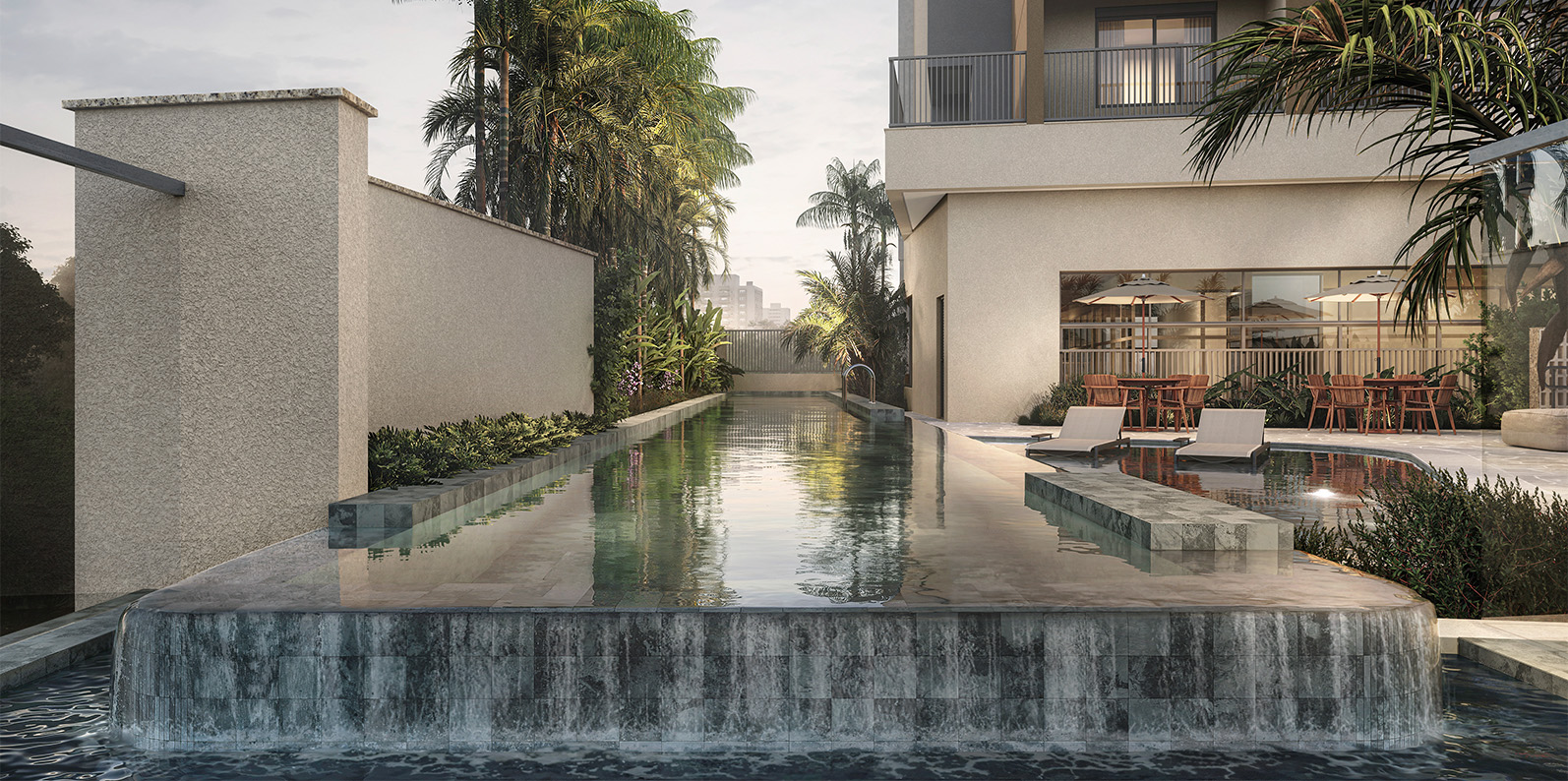 Piscina com Borda Infinita